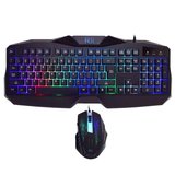 Kit tastatura si mouse gaming, iluminata