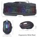 Kit tastatura si mouse gaming, iluminata