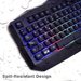 Kit tastatura si mouse gaming, iluminata